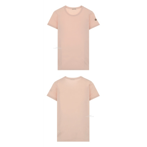 [몽클레어] 8086200 8390X 529 암로고 라운드 반팔티셔츠 핑크 여성 티셔츠 / TR,MONCLER