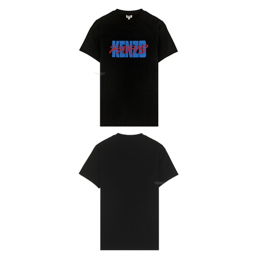 [겐조] 19SS 5TS018 4SA 99 파리 로고 프린팅 클래식 핏 반팔티셔츠 블랙 남성 티셔츠 / TR,KENZO