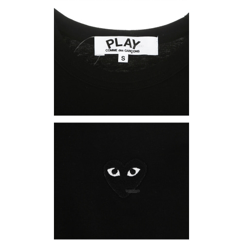 [꼼데가르송] AZ-T119-051-1 블랙와펜 긴팔티셔츠 블랙 여성 티셔츠 / TS,COMME DES GARCONS
