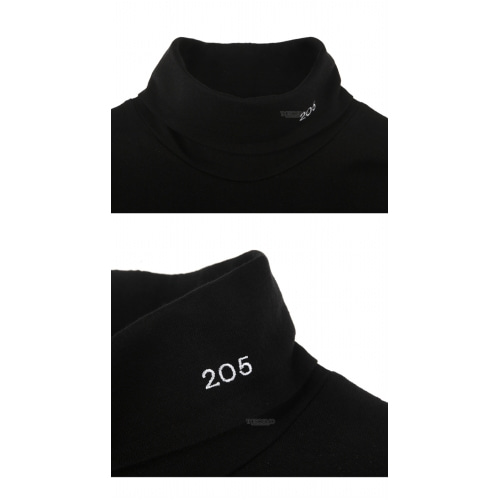 [캘빈클라인] 17FW 74MWTA30 C135 001 넘버 자수 넥 폴라 티셔츠 블랙 남성 티셔츠 / TR,CALVIN KLEIN
