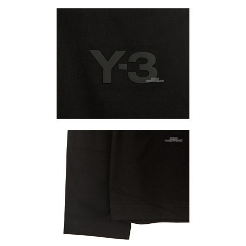 [Y3] 19FW DY7293 가슴로고 엠보 긴팔 티셔츠 블랙 남성 티셔츠 / TR,Y-3