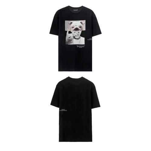 [닐바렛] 20SS PBJT690B N536S 1874 불독맨 맨즈이지핏 반팔 티셔츠 블랙 남성 티셔츠 / TFN,NEIL BARRETT
