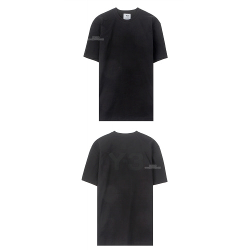 [Y3] 20SS FN3348 백로고 반팔 티셔츠 블랙 남성 티셔츠 / TTA,Y-3