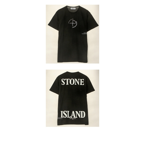 [스톤아일랜드] 20SS 72152NS89 V0029 로고 라운드 반팔티셔츠 블랙 남성 티셔츠 / TEO,TFN,STONE ISLAND