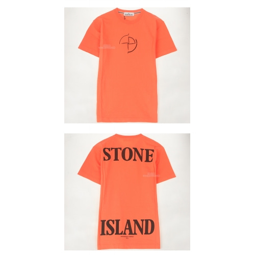 [스톤아일랜드] 20SS 72152NS89 V0037 로고 라운드 반팔티셔츠 오렌지 남성 티셔츠 / TR,TFN,STONE ISLAND