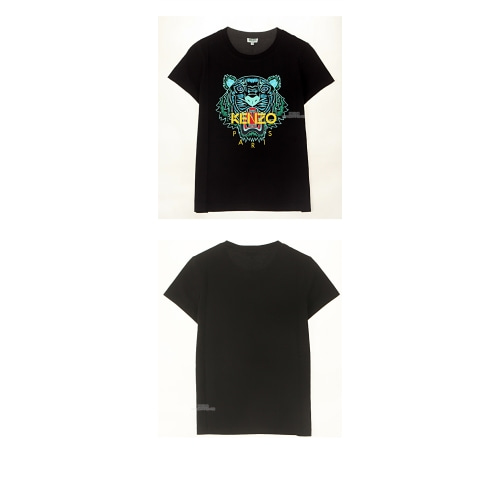 [겐조] 20SS 2TS721 4YB 99 타이거 로고 프린팅 반팔티셔츠 블랙 여성 티셔츠 / TR,KENZO