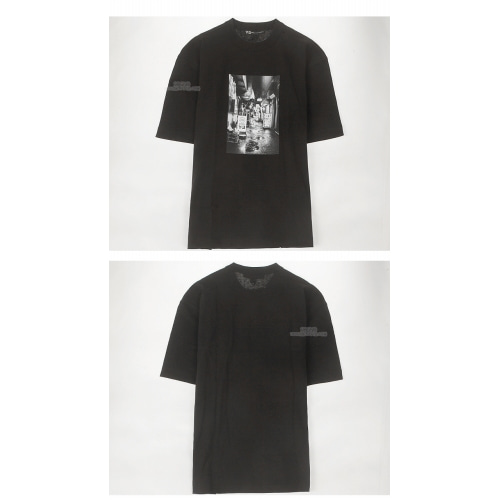[Y3] 20SS FP8698 앨리 프린팅 반팔 티셔츠 블랙 남성 티셔츠 / TR,Y-3