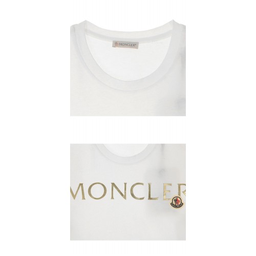 [몽클레어] 8C71510 V8094 033 로고패치 반팔티셔츠 화이트 여성 티셔츠 / TJ,MONCLER