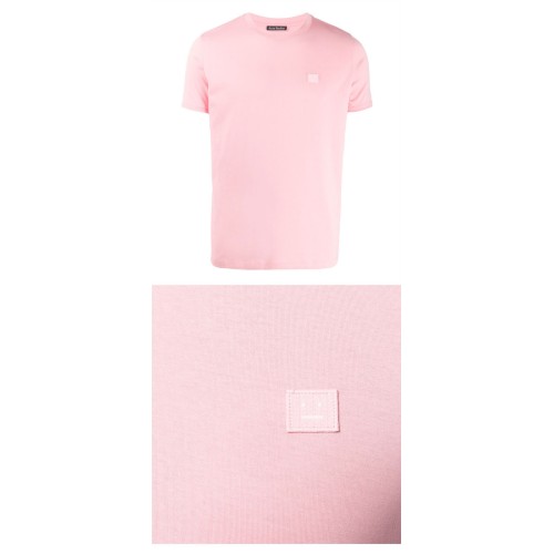 [아크네] AL0038 AD1 내쉬 페이스 반팔 티셔츠 블러쉬 핑크 남성 티셔츠 / TJ,ACNE STUDIOS