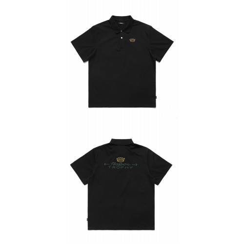 [말본] M-7400-BLK 트로피 자수 폴로 티셔츠 블랙 남성 티셔츠 / TR,MALBON