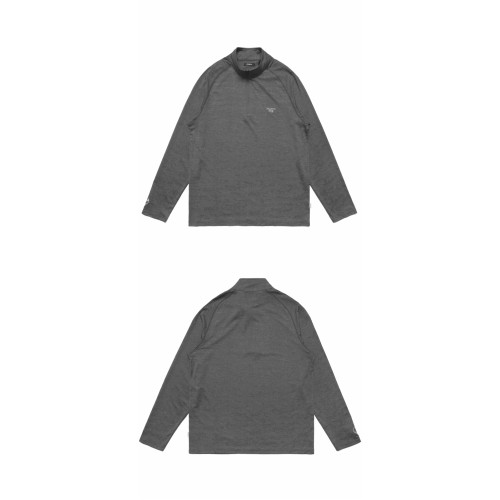 [말본] M-7180-CHL 코버트 반집업 긴팔 티셔츠 차콜 남성 티셔츠 / TR,MALBON