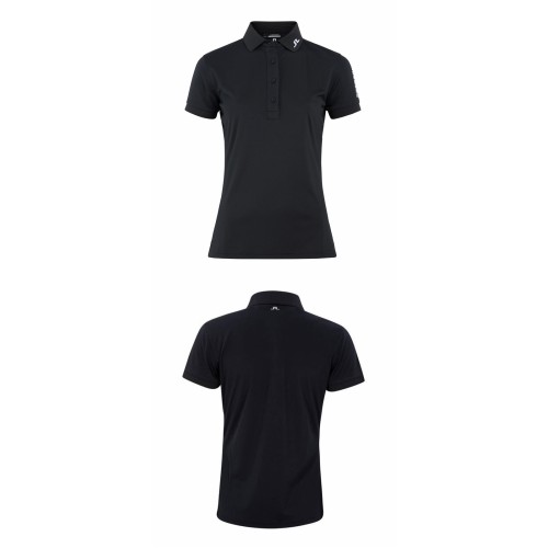 [제이린드버그] GWJT06332 9999 투어 테크 골프 폴러티셔츠 블랙 여성 티셔츠 / TJ,J.LINDEBERG