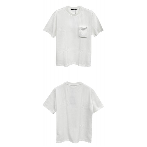 [루이비통] 1A5VI 모노그램 포켓 반팔티셔츠 화이트 남성 티셔츠 / TEO,LOUIS VUITTON