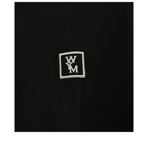 [우영미] W233TS17710B 코튼 백로고 롱슬리브 티셔츠 블랙 남성 티셔츠 / TR,WOOYOUNGMI