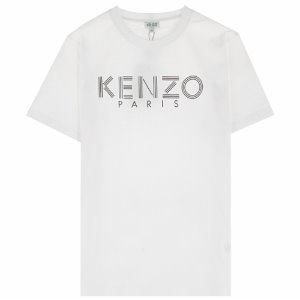 [겐조] 19SS 4SG 5TS092 01 로고 프린팅 반팔티셔츠 화이트 남성 티셔츠 / TR,KENZO