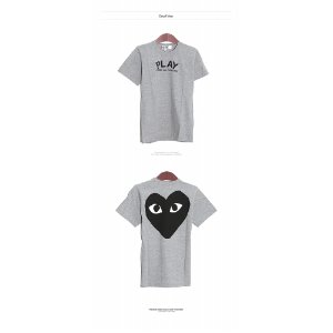 [꼼데가르송] AZ-T071-051-1 타이포 로고 프린팅 반팔 티셔츠 그레이 여성 티셔츠 / TS,COMME DES GARCONS