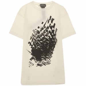 [스톤아일랜드] 19SS 701920510 V0099 쉐도우 프로젝트 프린팅 반팔티셔츠 화이트 남성 티셔츠 / TTA,STONE ISLAND