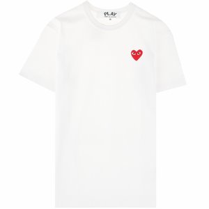 [꼼데가르송] AZ-T108-051-2 레드 와펜 반팔티셔츠 화이트 남성 티셔츠 / TS,COMME DES GARCONS