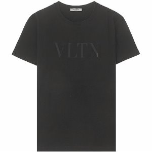 [발렌티노] 20SS TV3MG10V3LE N01 로고 프린팅 반팔티셔츠 블랙 남성 티셔츠 / TFN,VALENTINO