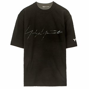 [Y3] 20SS FQ4114 시그니처 로고 프린팅 반팔 티셔츠 블랙 남성 티셔츠 / TR,Y-3