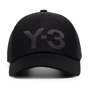 [Y3] GK0626 로고 패치 볼캡 블랙 모자 / TJ,Y-3