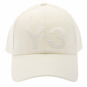 [Y3] GK0628 로고 패치 볼캡 화이트 모자 / TJ,Y-3