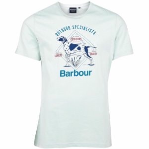 [바버] MTS0823AQ31 로얄 로고 도그 프린팅 반팔티셔츠 서프 사파리 남성 티셔츠 / TR,BARBOUR