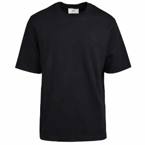[아미] A21HJ128.726 001 하트 로고 패치 라운드 반팔 티셔츠 블랙 남성 티셔츠 / TLS,AMI