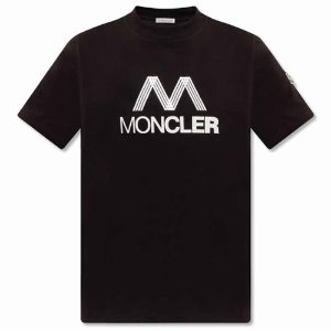 [몽클레어] 8C00038 829H8 999 로고 프린팅 라운드 반팔티셔츠 블랙 남성 티셔츠 / TJ,MONCLER