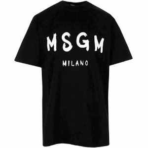 [MSGM] 2000MM510 200002 99 밀라노 로고 반팔 티셔츠 블랙 남성 티셔츠 / TJ,MSGM