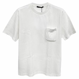 [루이비통] 1A5VI 모노그램 포켓 반팔티셔츠 화이트 남성 티셔츠 / TEO,LOUIS VUITTON