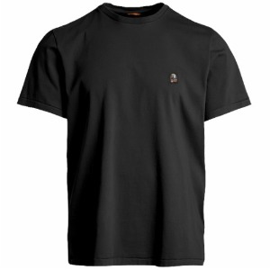 [파라점퍼스] 22FW PM TEE BT02 541 로고패치 라운드 반팔티셔츠 블랙 남성 티셔츠 / TR,PARAJUMPERS
