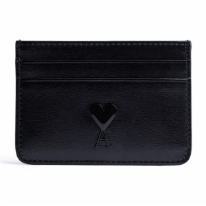 [아미] USL013.830 001 하트 로고 카드 지갑 블랙 지갑 / TJ,AMI