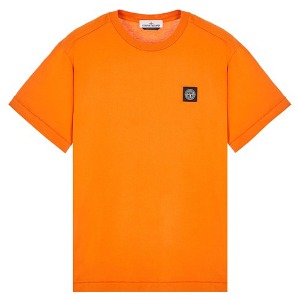 [스톤아일랜드] 24SS 801524113 V0032 체스트로고 라운드 반팔티셔츠 오렌지 남성 티셔츠 / TLS,STONE ISLAND